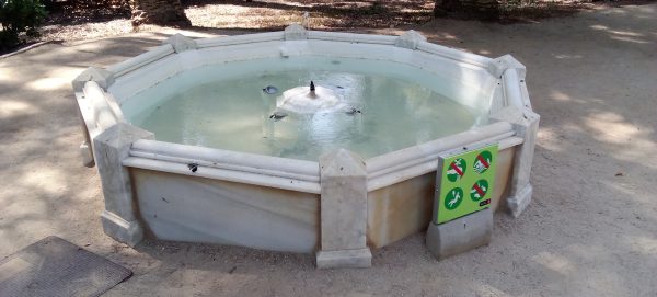 Jardines del Palacio Pedralbes en Barcelona - Construcción y reforma de fuentes de agua Barcelona