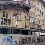 Mercado de la Abaceria - Gràcia - Barcelona reforma del mercado - entrega octubre 2026 Acceso en portal de madera